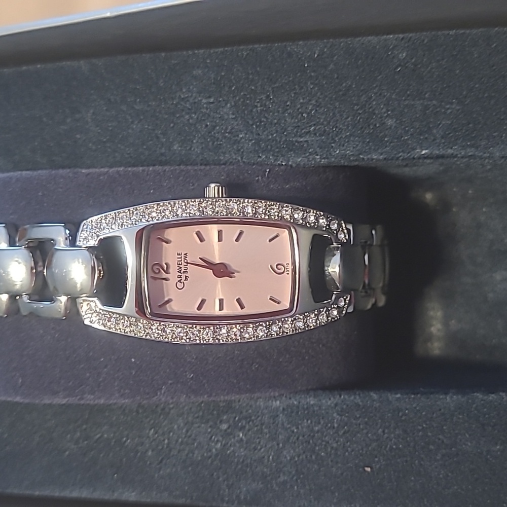 Ladies Bulova Watch - NEVER WORN Stainless Steel Back - Needs battery - NWOT